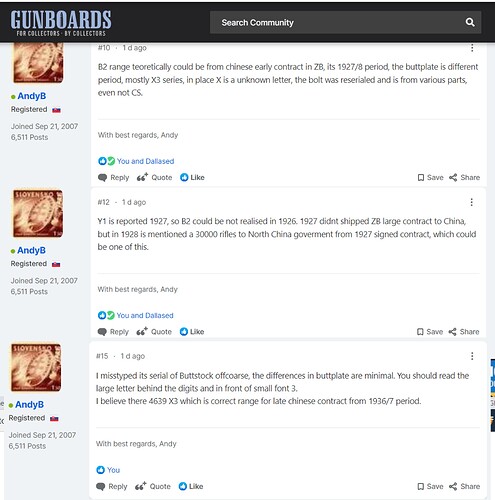 Gunboards Forum AndyB Comments